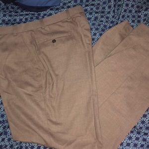 Brown Mens Michael Kors Dress Pants 36x32